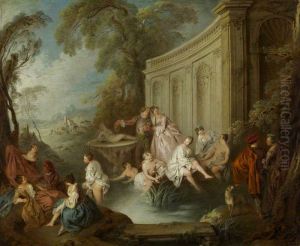 Ladies Bathing by Jean-Baptiste Pater