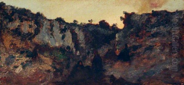 A Gypsy Encampment - view 1