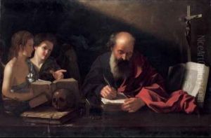 San Matteo E L'angelo by Bartolomeo Cavarrozzi