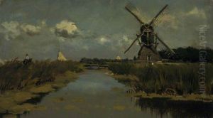 Near Dordrecht by Johan Hendrik Weissenbruch