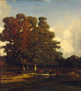 Autumn Landscape by Jules Dupre