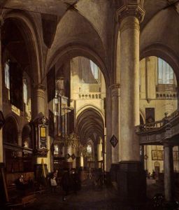 The Interior of a Dutch Church by Emanuel de Witte
