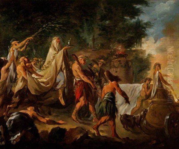 A Druids' Ceremony - view 1