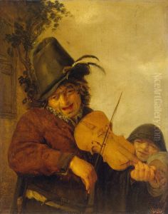 Wandering musician by Adriaen van Ostade