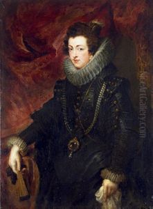Portrait of Elizabeth of Bourbon, Queen of Spain by (studio of) Rubens, Peter Paul