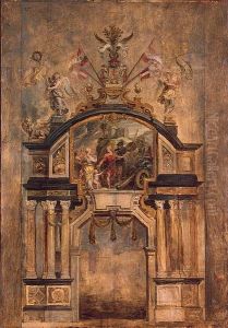 Arch of Hercules, the Right Side (Hercules Prodicius, pars anterior) by (studio of) Rubens, Peter Paul
