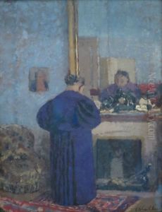 Madame Vuillard by the Fireplace by Jean-Edouard Vuillard