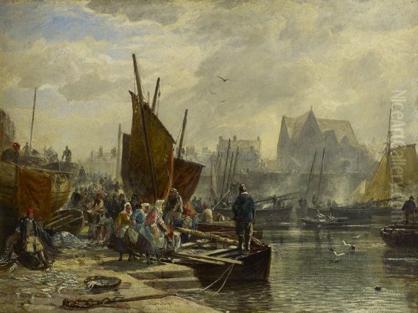 Unloading the Catch, Newhaven - view 1
