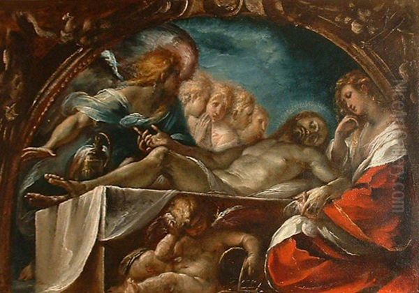 Dead Christ with Angels - view 1