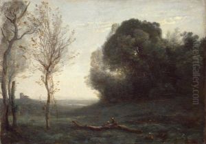 Morning by Jean-Baptiste Camille Corot