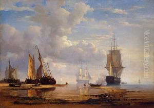 Seascape by Adolph Friedrich Vollmer