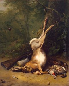 Still-Life with a Hare by Eugene Verboeckhoven