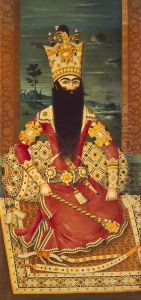 Portrait of Fath Ali Shah Seated by Mihr 'Ali