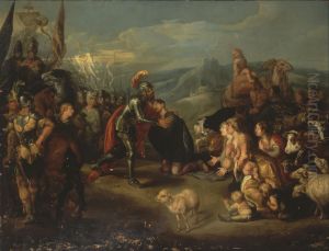 Meeting of Esau and Jacob by Simon de Vos
