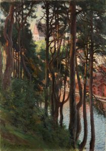 View of Porvoo from Nasinmaki by Albert Edelfelt
