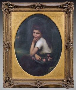 Jeune Fille Aux Fleurs by Jules Cyrille Cave