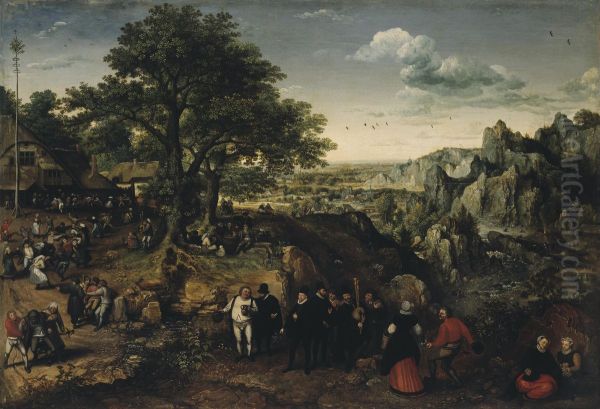 Landscape with a Rural Festival - view 1