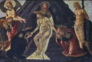 Christ as the Man of Sorrows, with the Archangel Raphael, the Young Tobias and Saint Sebastian