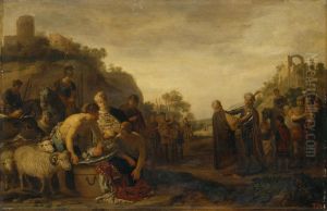 Samuel and Saul by Claes Corneliszoon Moeyaert