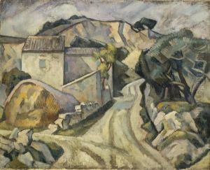 White Road with Farm by Roger Fry