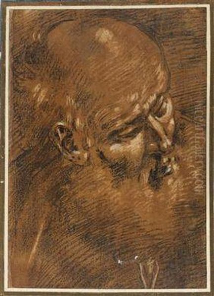 A Portrait Study Of A Bearded Man - view 1