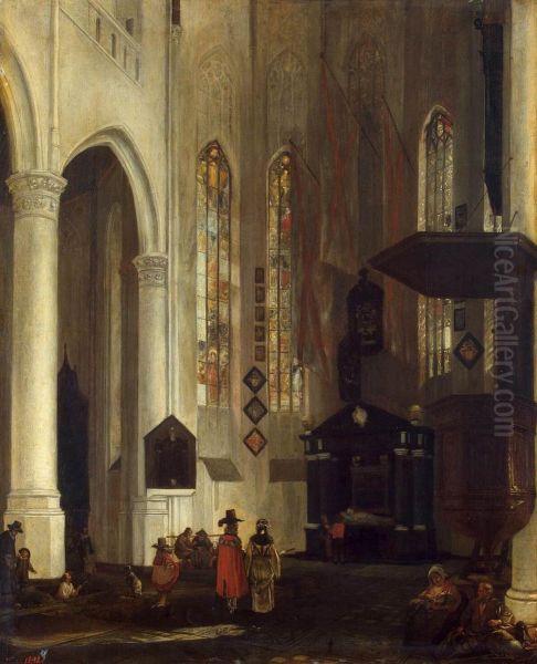 Old Church (Oudekerk) in Delft with the Tomb of Admiral Pieter Pieterszoon Hein (Heyn) - view 1