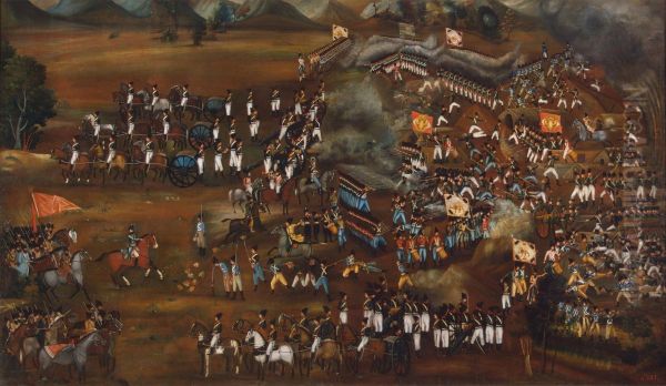 Battle Between Persians and Russians - view 1