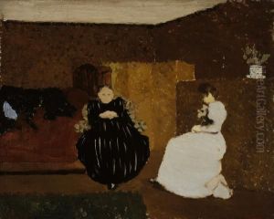 La causette [The Chat] by Jean-Edouard Vuillard