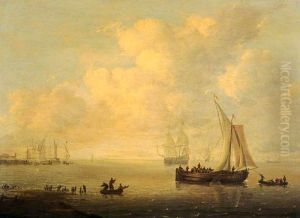 Ships in a Calm Sea by Willem van de Velde the Younger