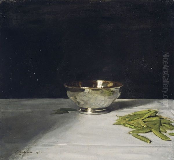 The Lustre Bowl with Green Peas - view 1