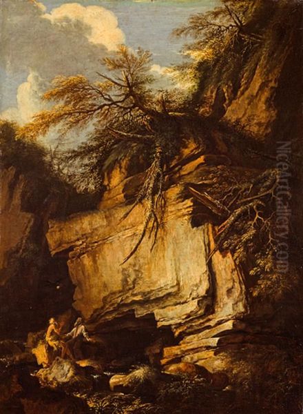 Landscape with Saint Anthony Abbot and Saint Paul the Hermit - view 1