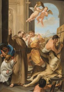Saint Anthony Abbot reviving a Dead Man