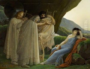 Malvina Mourning the death of her Fiance Oscar by Anne-Louis Girodet de Roucy-Triosson