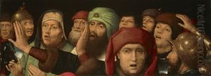 fragment of a Mocking of Christ by (manner of) Memling, Hans