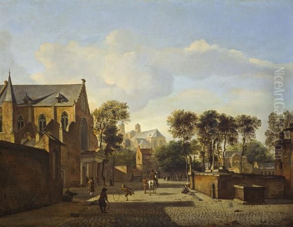 A View in Cologne with the Karthausekirche and St. Panthaleon - view 1