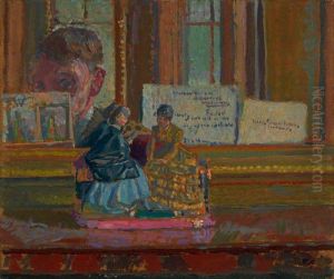 Conversation Piece and Self-Portrait by Spencer Gore