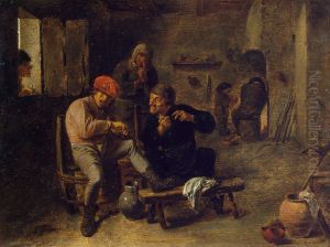 In een taverne (de vioolspeler) by Adriaen Brouwer