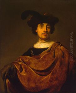 Portrait of a Young Man with a Beret with Feather