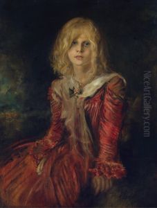 Portrat Marion Lenbach by Lenbach Franz Von