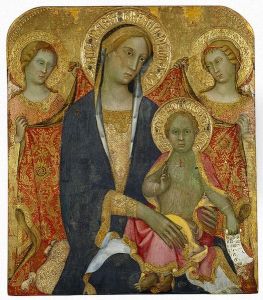 Madonna with Child and Two Angels by Paolo Di Giovanni Fei