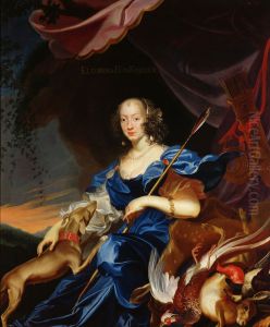 Portrait of Eleonora of Gonzaga-Nevers (1639-1686) by Frans Luycx