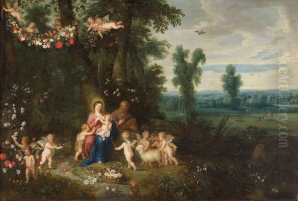 Madonna and Child, St John the Baptist and Angels - view 1