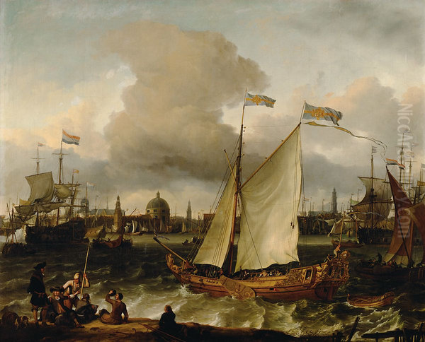 Die schwedische Jacht "Lejonet" auf dem Ij vor Amsterdam - view 1