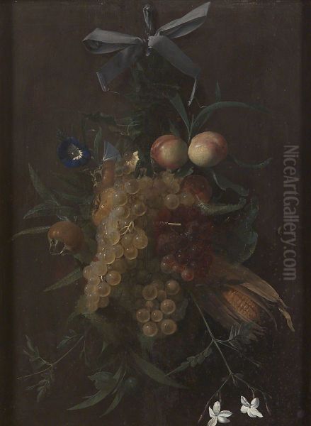 Festoon with Fruit and Flowers - view 1