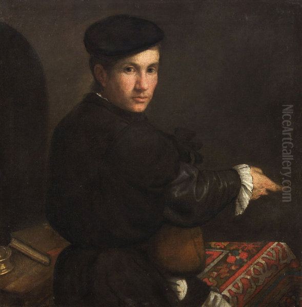 Ritratto di giovane con mandolino - view 1