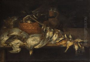 Dead poultry with cat Dead poultry with cat