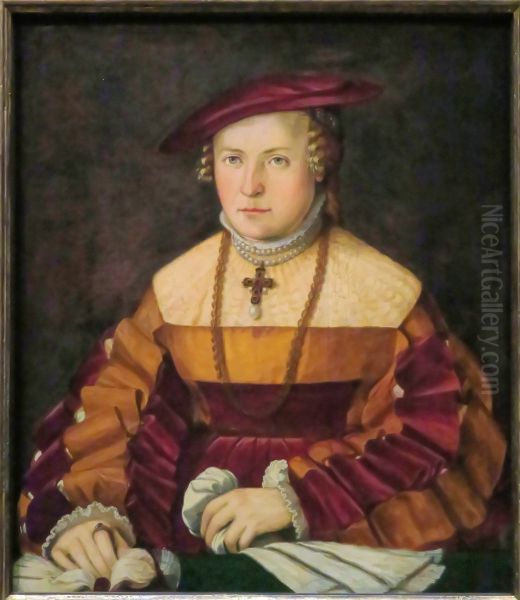 Portrait of the wife of Ulrich Ehinger, Ursula Meuting - view 1