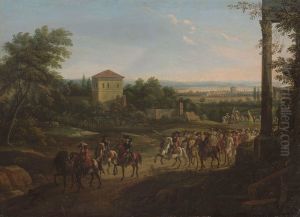Landschaft mit Reitern Landschaft mit Reitern