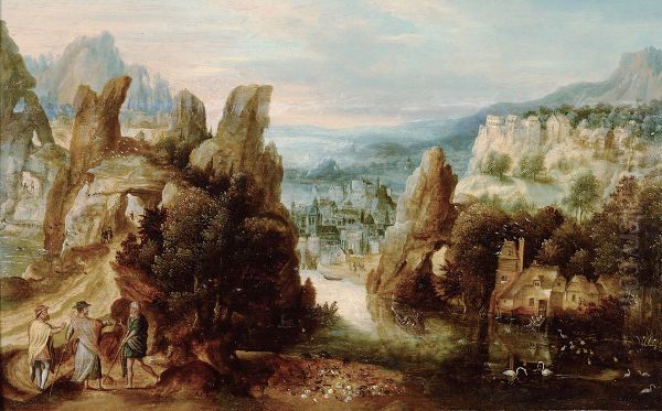 Landschaft mit dem Gang nach Emmaus - view 1