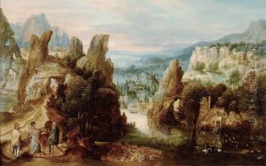 Landschaft mit dem Gang nach Emmaus